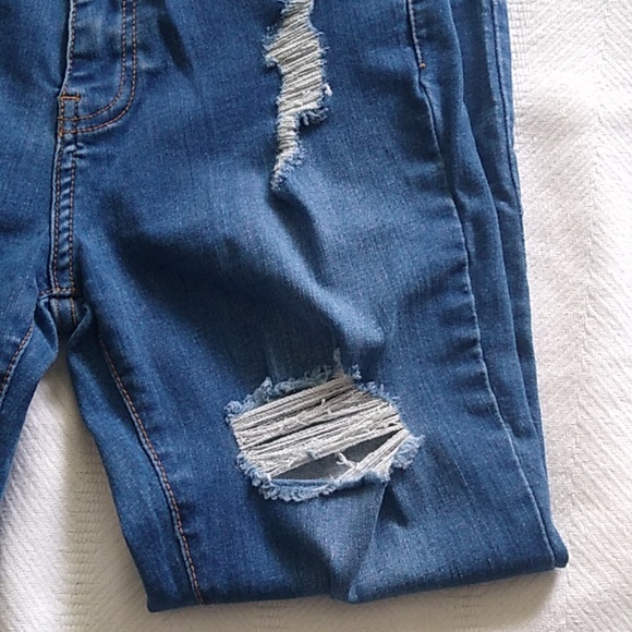 Blue high rise skinny jeans, Women's size 3 - Picture 5 of 8